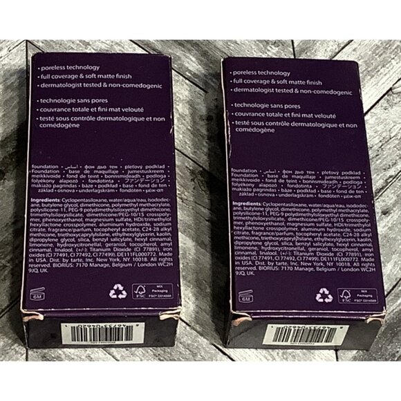 2 Tarte Amazonian Clay Foundation 57H Rich Honey 16-Hour Full Coverage Makeup - Picture 3 of 5